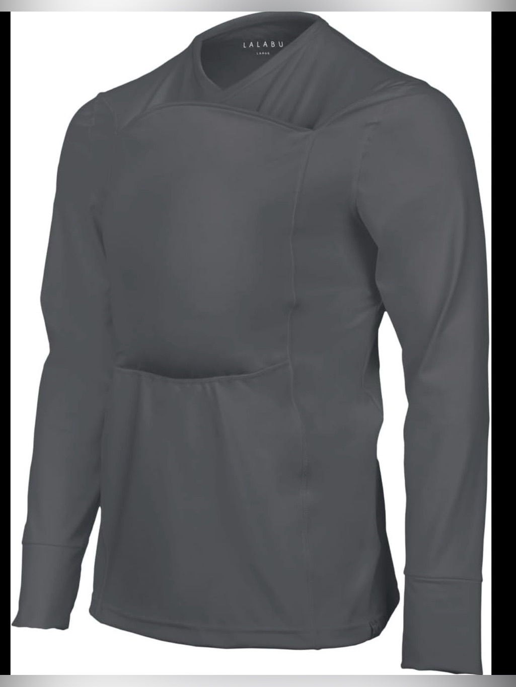 Lalabu Dad Shirt Long Sleeve Baby Wearing  Medium